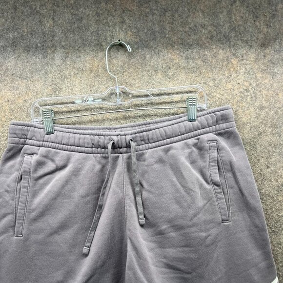 Nike Club Fleece Shorts Men Large Gray Cotton Blend Drawstring Athletic Lounge - Picture 7 of 10